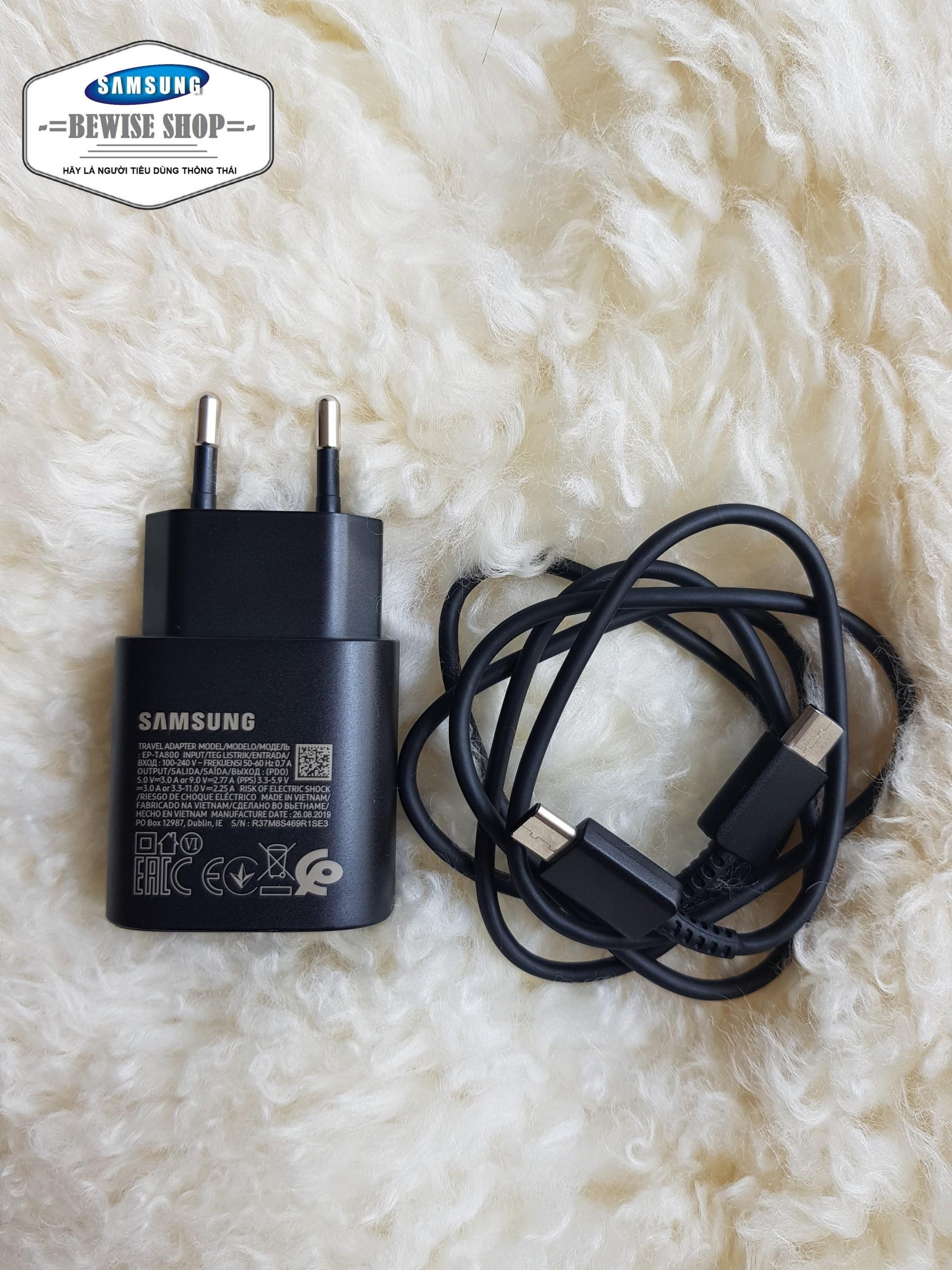Bộ sạc siêu nhanh type c - c samsung travel adapter 25w - hàng nhập khẩu