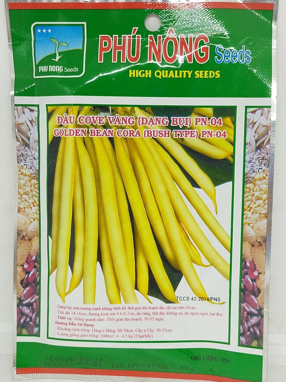 Hạt Giống Đậu Cove Vàng Phú Nông 50Gram - Hatgiongdaucovevangphunong50G