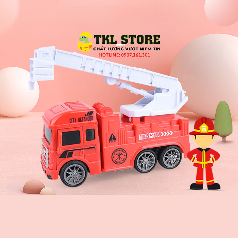 Xe đồ chơi cho bé, bộ xe đồ chơi nhiều kiểu dáng, chạy đà mạnh mẽ an toàn cho bé - TKL STORE