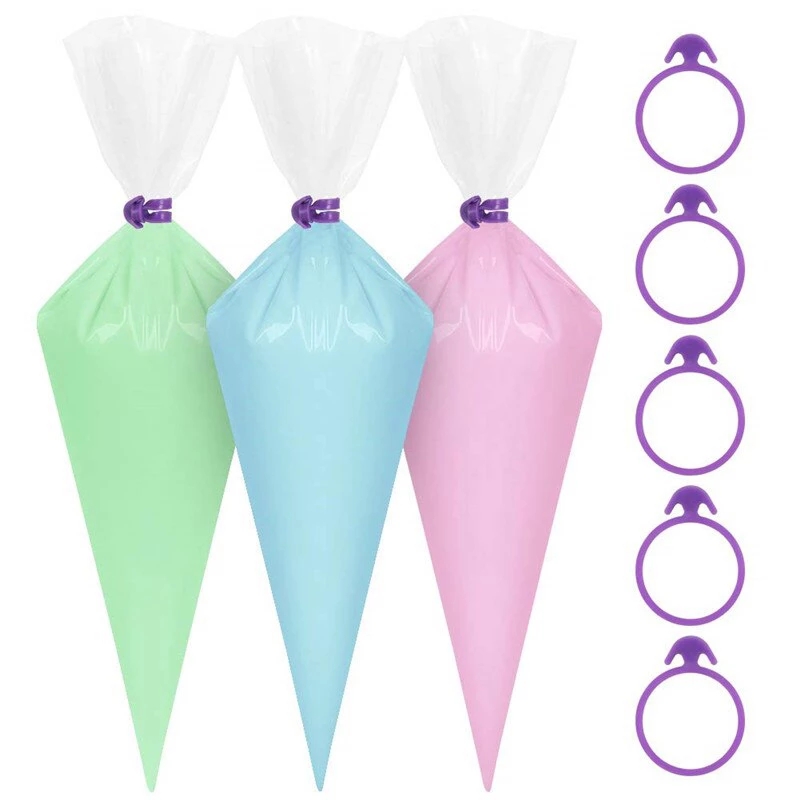 Set 10 dây silicone buộc túi bắt bông kem