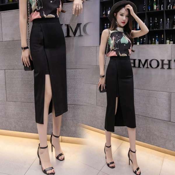 Chân váy dài xẻ tà hở đùi màu đen Công sở mẫu mới ullzang Đẹp Loại 1 hot  2021  HolCim  Kênh Xây Dựng Và Nội Thất