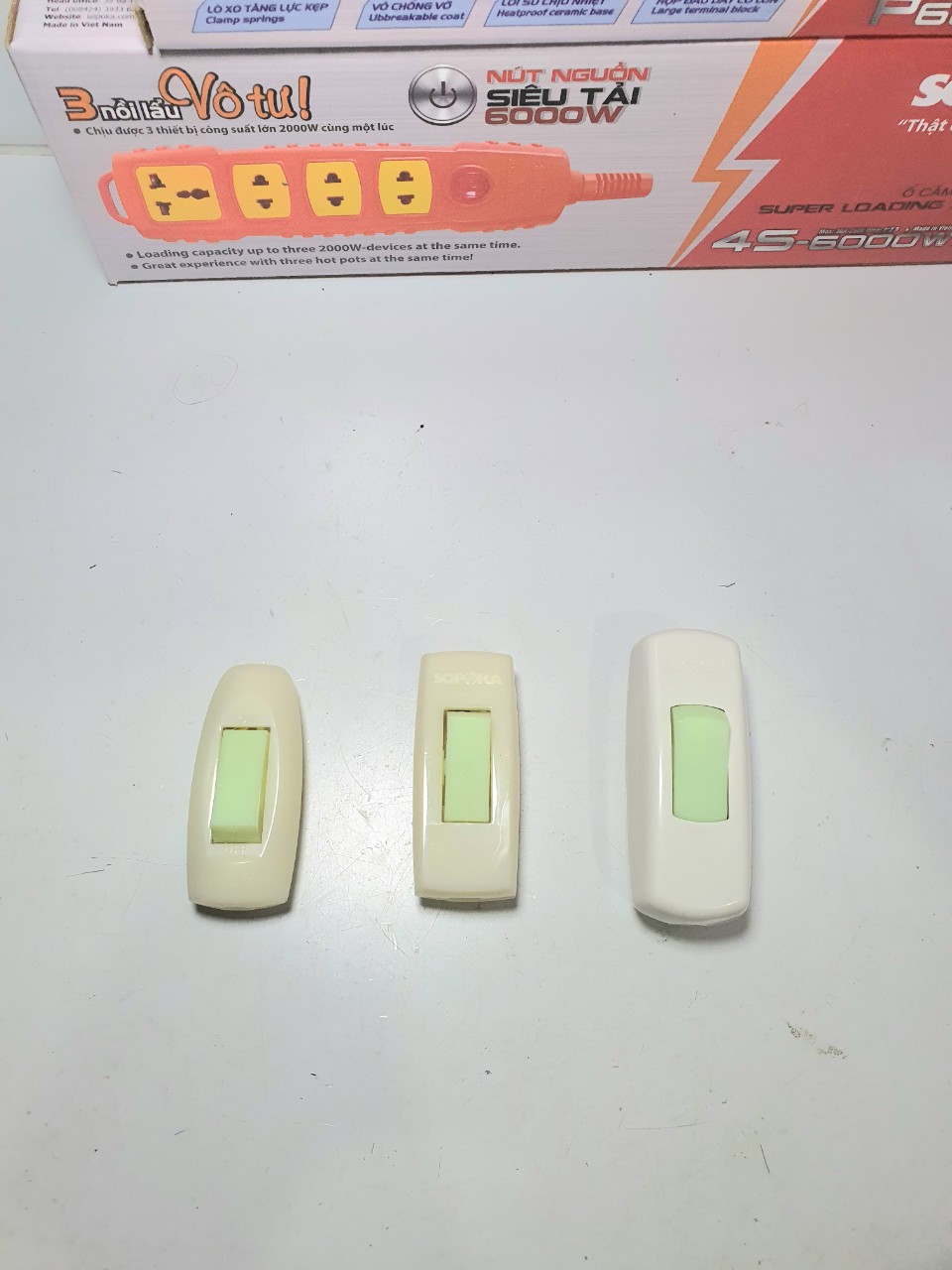 Công tắc nhót dạ quang sopoka - ndq & ndq_1 & ndq_2- công tắc nhót