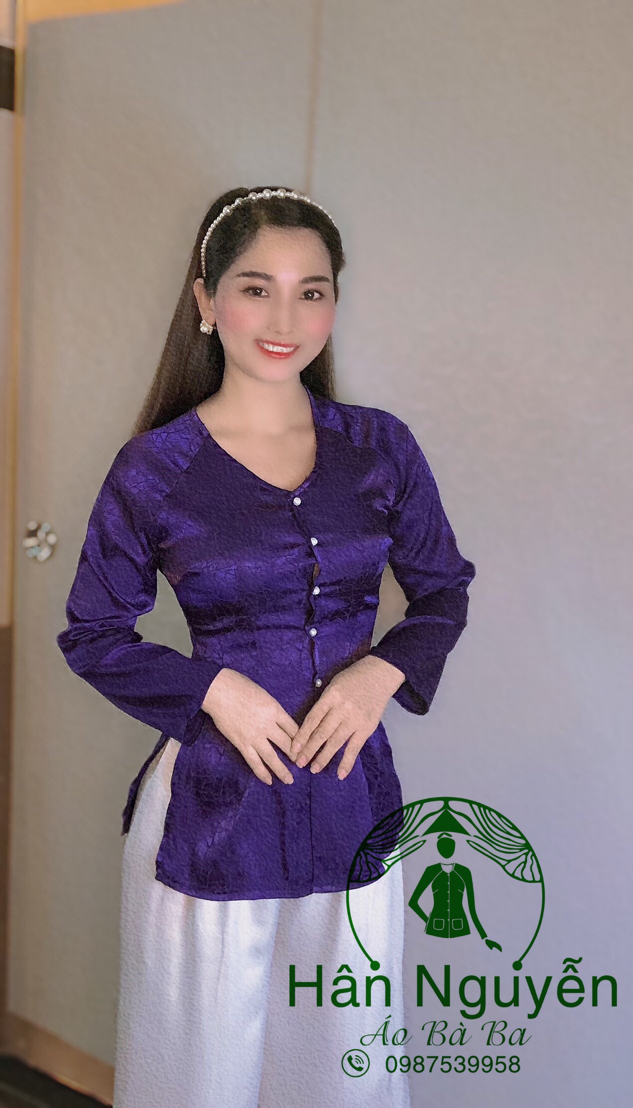 BÀ BA GẤM ĐÁ CỔ TIM CAO CẤP(ÁO LẺ)