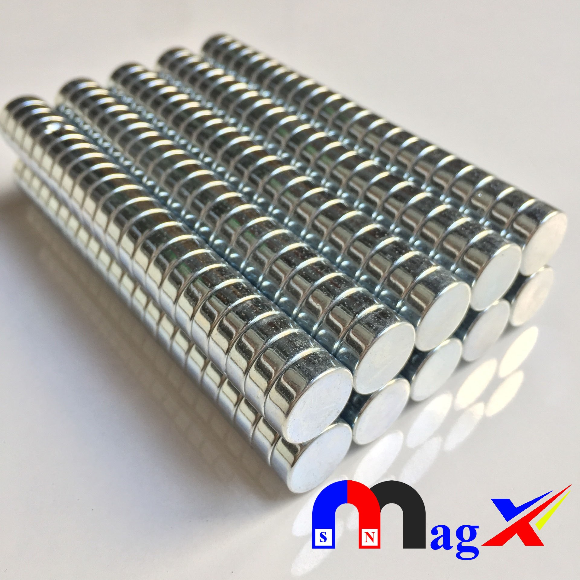 Nam châm tròn siêu mạnh ø14x5mm - nam châm ndfeb mã n35 - bộ 10 viên