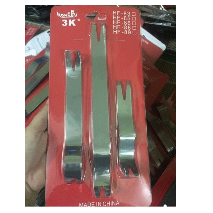 Bộ cạy taplo inox 3 thanh dụng cụ tháo taplo ô tô