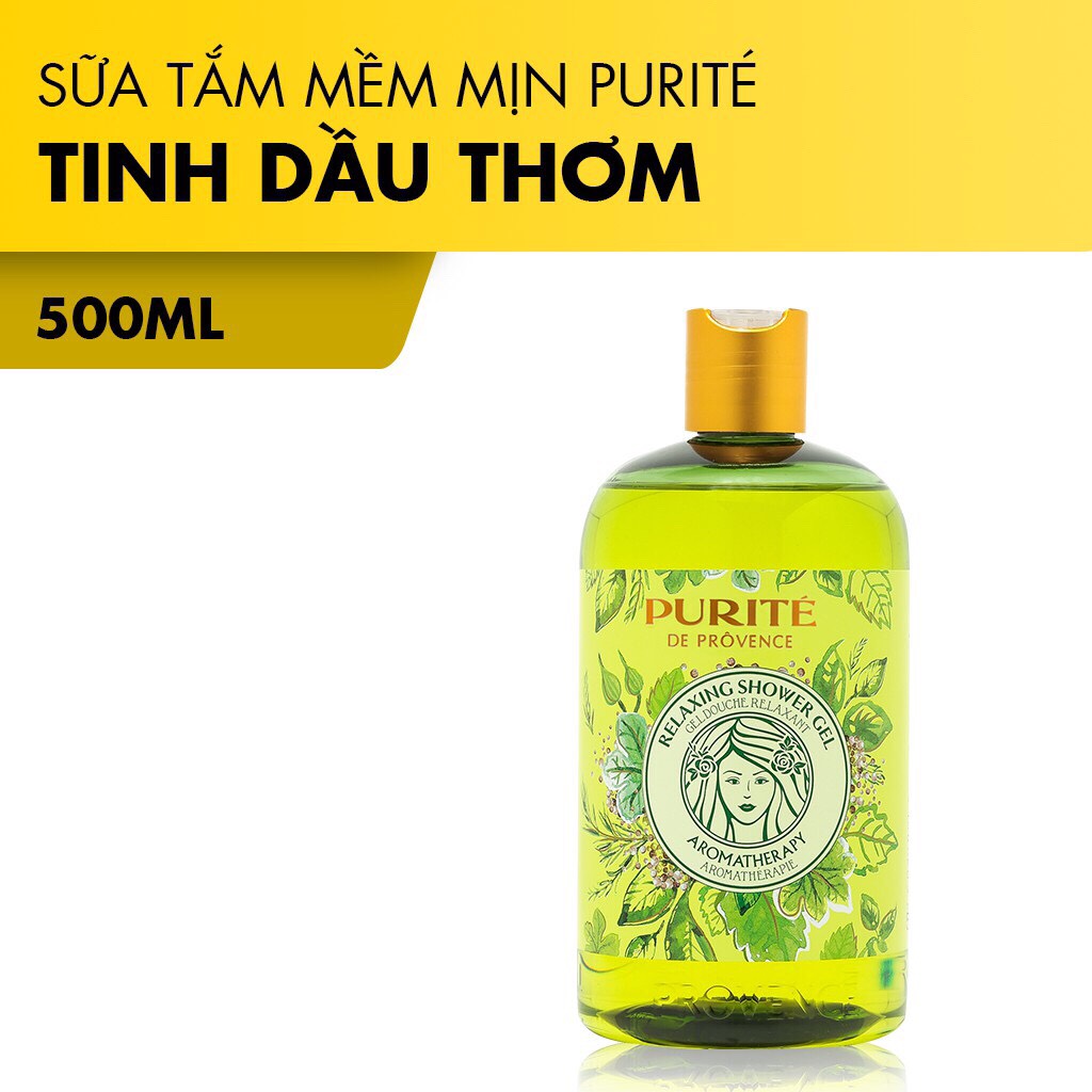 Sữa tắm purité sáng mịn hương tinh dầu thơm 500ml