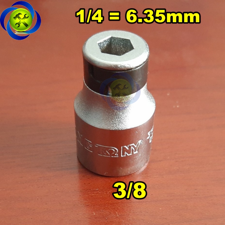 Đầu chuyển bulong 3/8 sang đầu bắn vít 6.35mm kingtony 314808s
