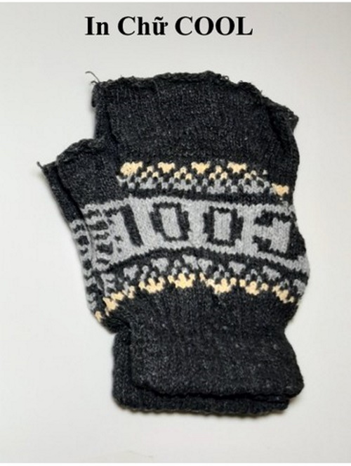 GĂNG TAY LEN NAM NỮ Giữ ẩm Chống nắng Cụt ngón Gloves - 8