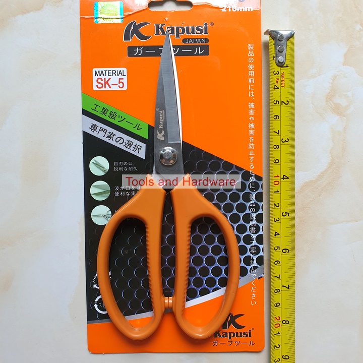 Kéo Nhà Bếp Đa Năng Hãng Kapusi Nhật Bản Chiều Dài 20Cm, Thép Sk5 Cực Sắc Chuyển Dùng Để Cắt Đồ Ăn, Cắt Gà Với Nhiều Màu Sắc, Keo cat ga, Kéo gà, Kéo nhà bếp, Kéo cắt đồ ăn, Keo cat thuc an, Kéo tỉa bông