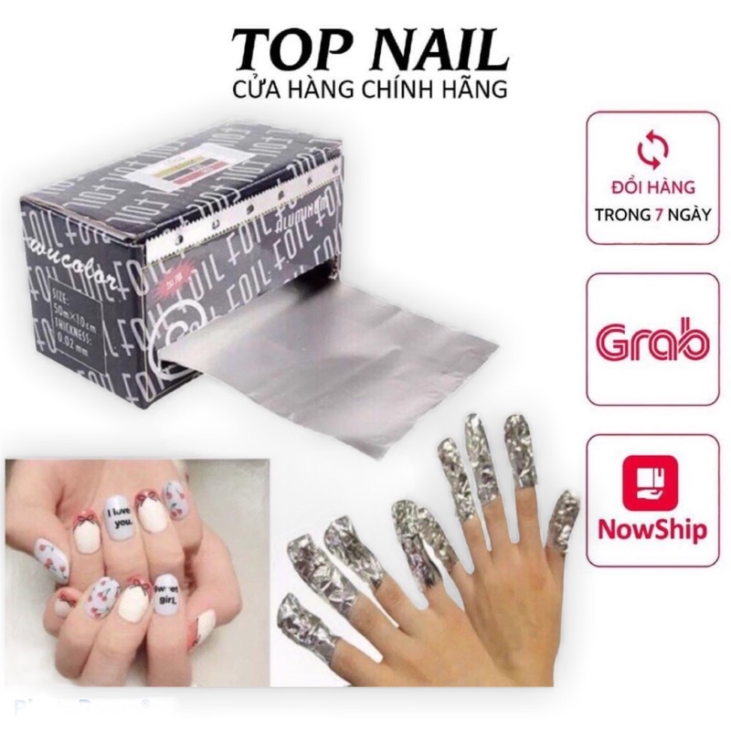 Hộp giấy bạc ủ phá sơn g.el,g.el đắp móng