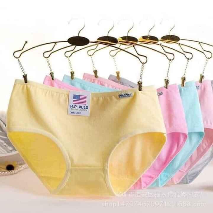 Sét 10 quần lót xuất Mỹ H.P PULO chất mát cao cấp, quần lót cotton, quần lót đẹp, quần lót mẫu hót (BẮP'S FASHION)