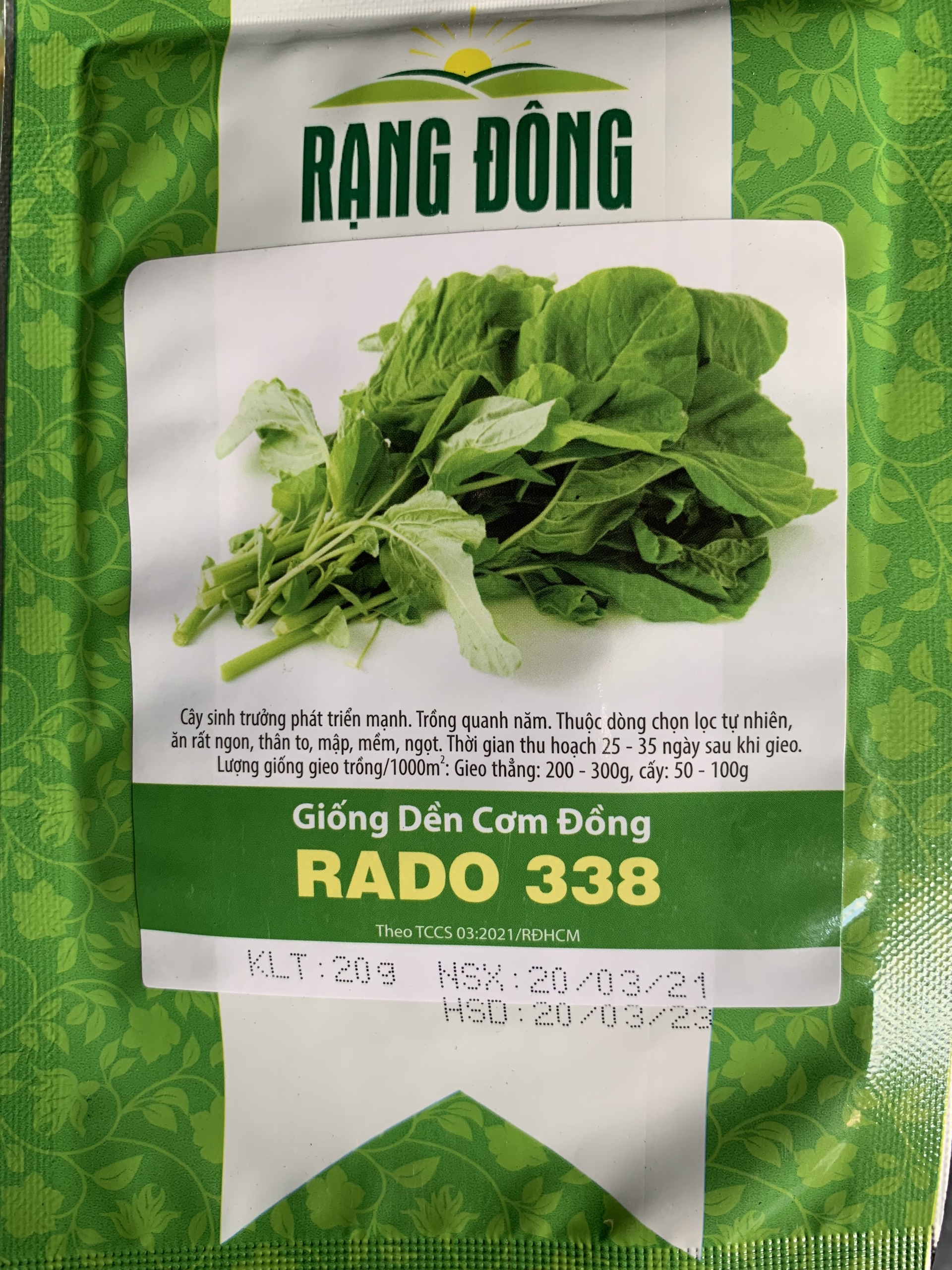 Hạt Giống Hoa Rau Dền Cơm Đồng Gói 20gr - RADO 338