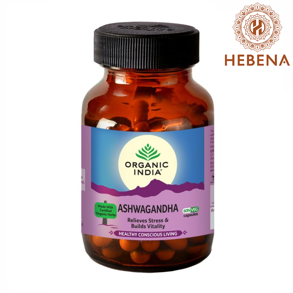 Viên uống nhân sâm Ấn Organic India Ashwagandha - hebenastore