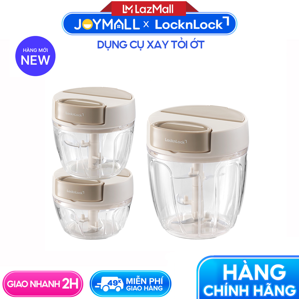  Dụng Cụ Xay Tỏi Ớt LocknLock CKS342BEG CKS343BEG CKS344BEG Hàng Chính Hãng Kéo Tay - JoyMall 