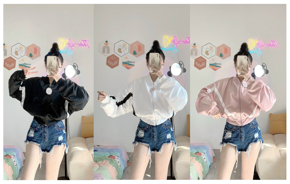 Áo khoác dù nữ kiểu croptop cánh dơi thời trang cực đẹp ldcroptop123