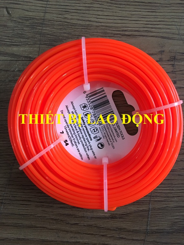 Dây cắt cỏ cam 2.4x15m 77654 tolsen