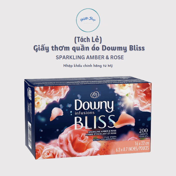 Giấy thơm quần áo Downy Bliss Nhập Khẩu Từ Mỹ