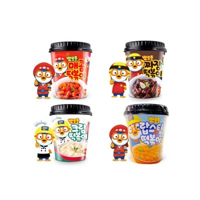 [4 VỊ] Bánh Gạo Pororo Topokki hộp 115gr