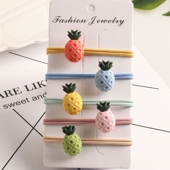 Dây Buộc Tóc Cột Tóc Nữ Hình Trái Thơm Trái Dứa Phong Cách Hàn Quốc Cho Bạn Gái Cho Bé Gái