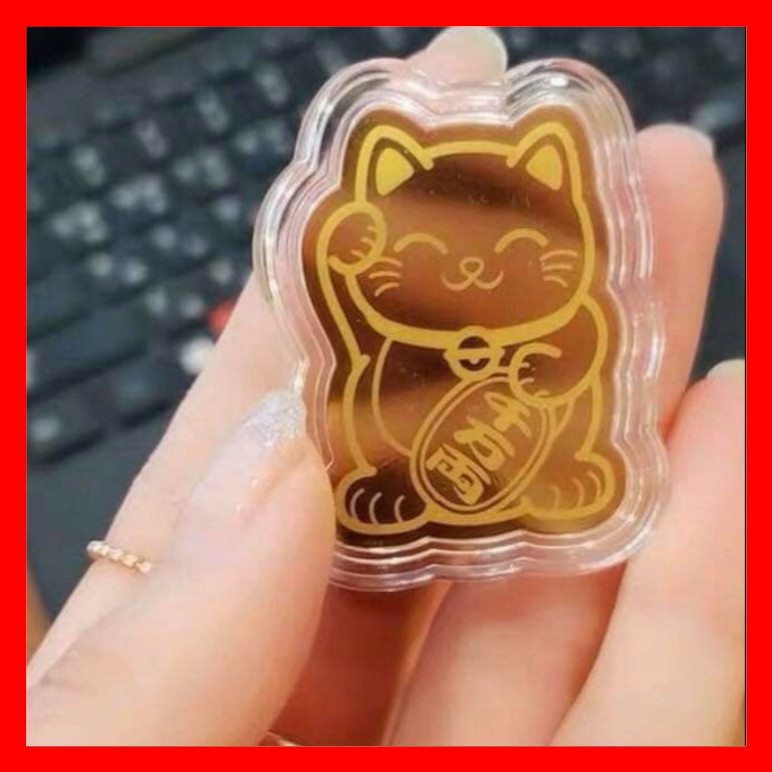 MÈO THẦN TÀI MẠ VÀNG 24K - CHIÊU TÀI, HÚT LỘC, MAY MẮN, BÌNH AN