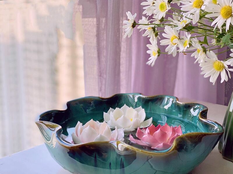 Bát Sen Thả Hoa-Bát Minh Đường Tụ Thủy-Bát tắm Phật