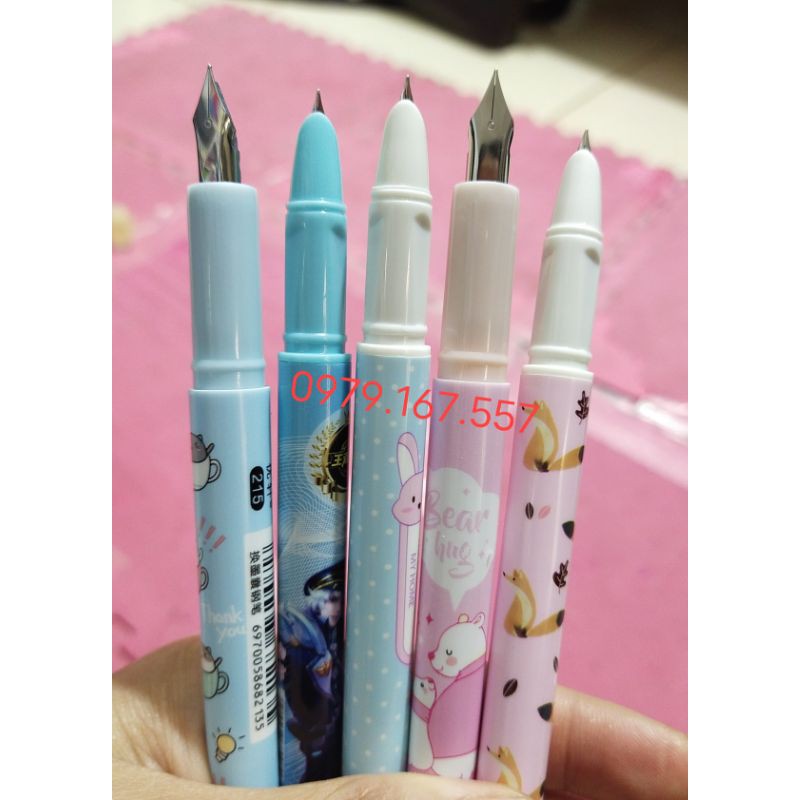 Bút máy bơm mực ngòi trơn nét siêu nhỏ, siêu sạch