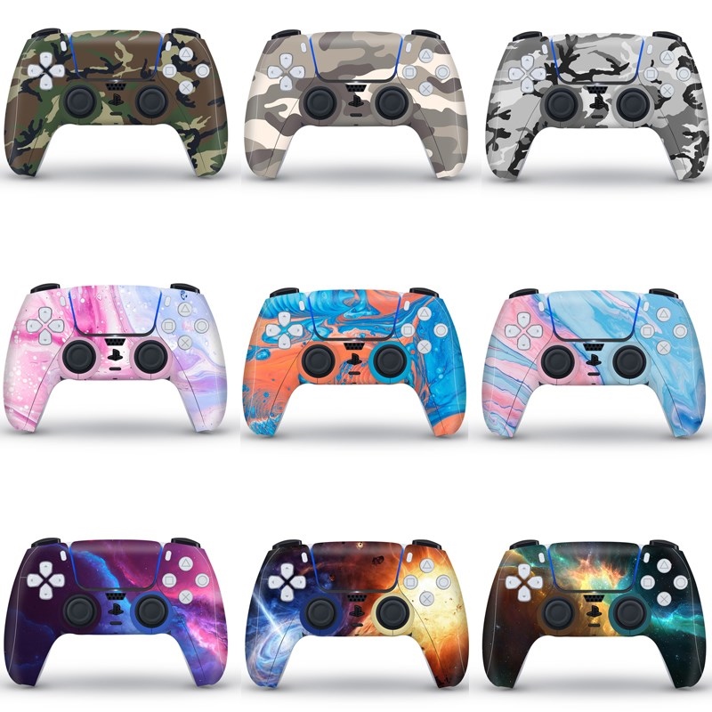 For PS5 Gamepad Protective Decal Skin for PS5 Accessories Sticker Cover Case for PlayStation 5 Controllers Joystick