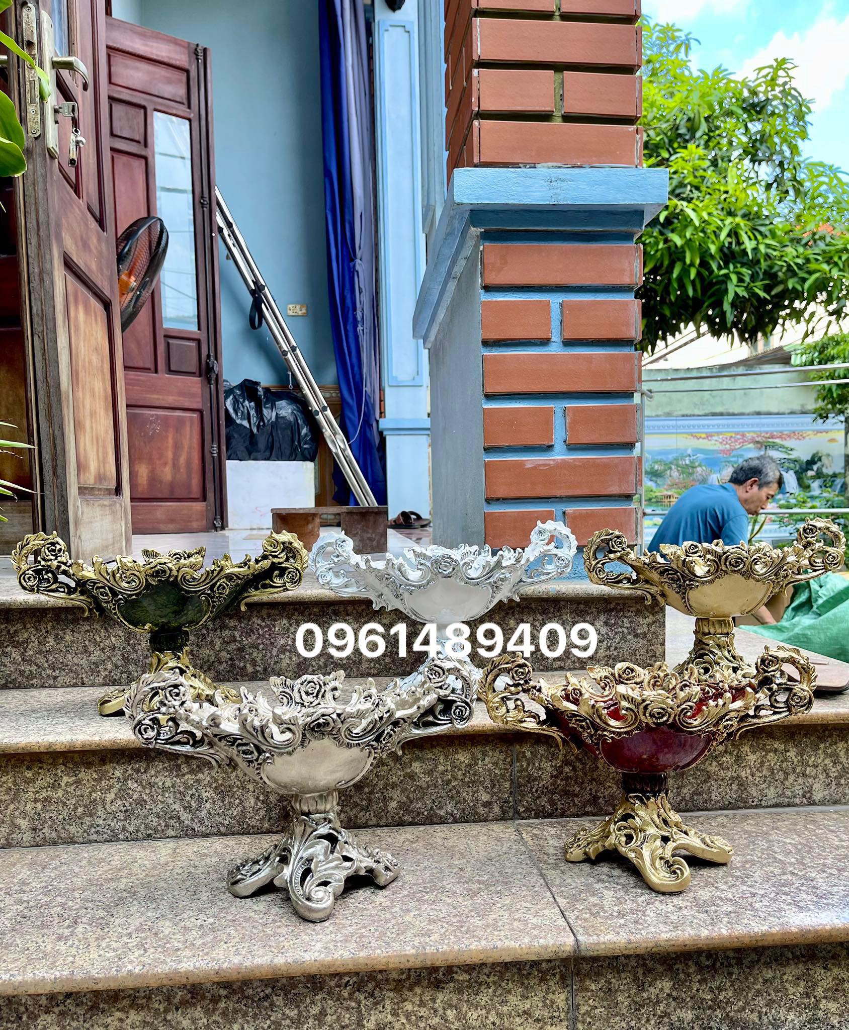 Bình hoa - lọ hoa composite thuyền cổ điển decor nhà, khách sạn chất liệu cao cấp bền, đẹp