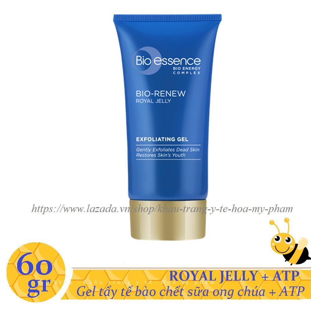 [HCM]Bio-essence - Gel tẩy tế bào chết  Bio Renew  sữa ong chúa + ATP 60 gr