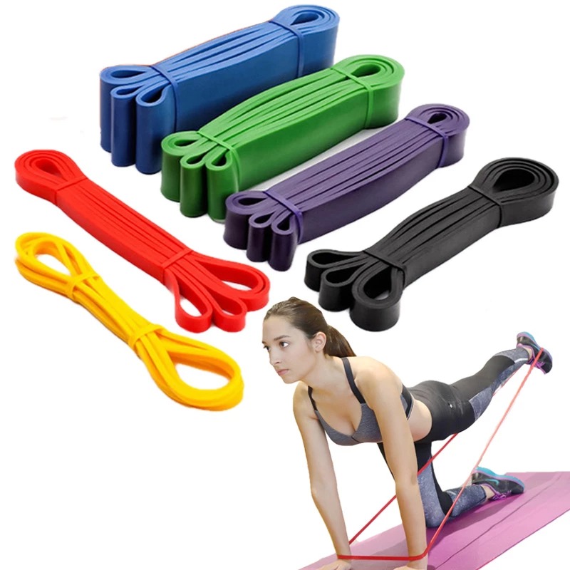 Dây kháng lực power band 208cm tập toàn thân, hỗ trợ lên xà pull up