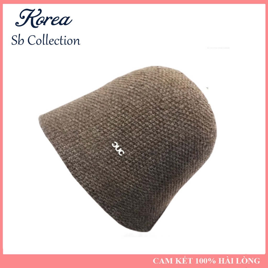 Mũ len trơn giữ ấm nam nữ unisex hàn quốc nón len đan thu đông - 08 nbonnet