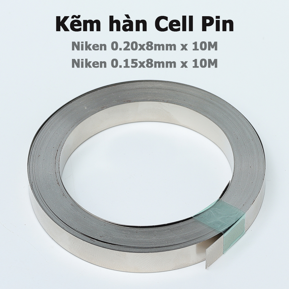 Kẽm hàn cell pin mạ niken 0.15mm 0.2mm cuộn 10m