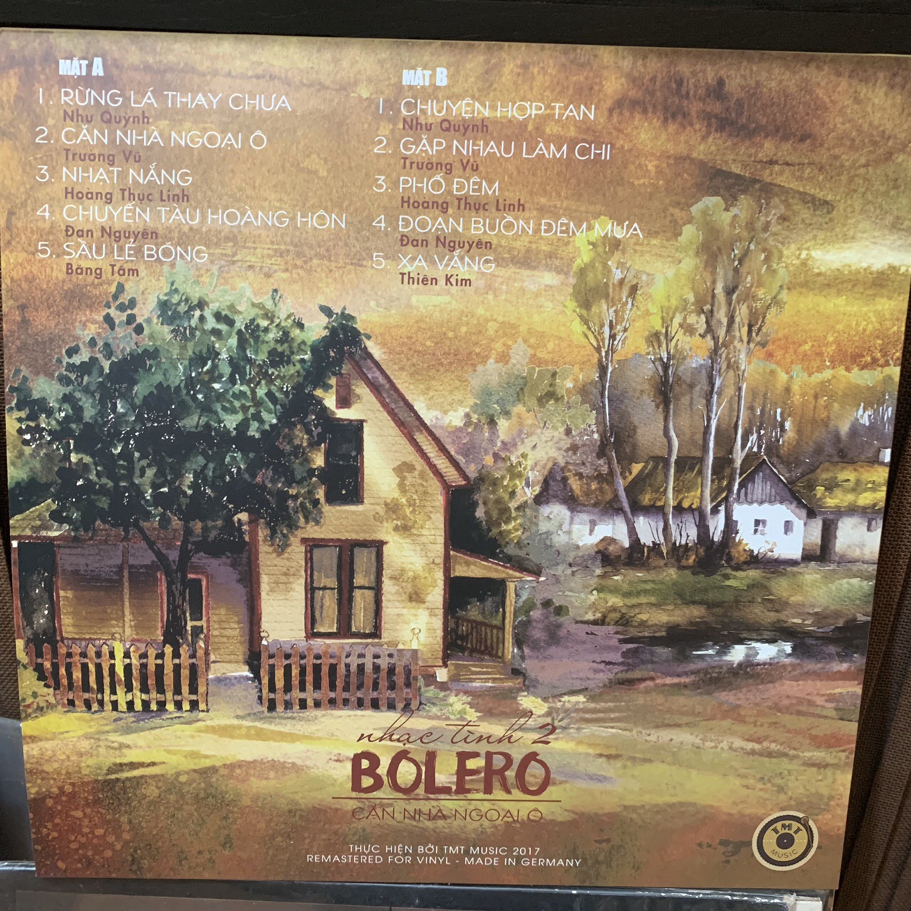 Đĩa than Nhạc Tình Bolero 5 chủ đề lp