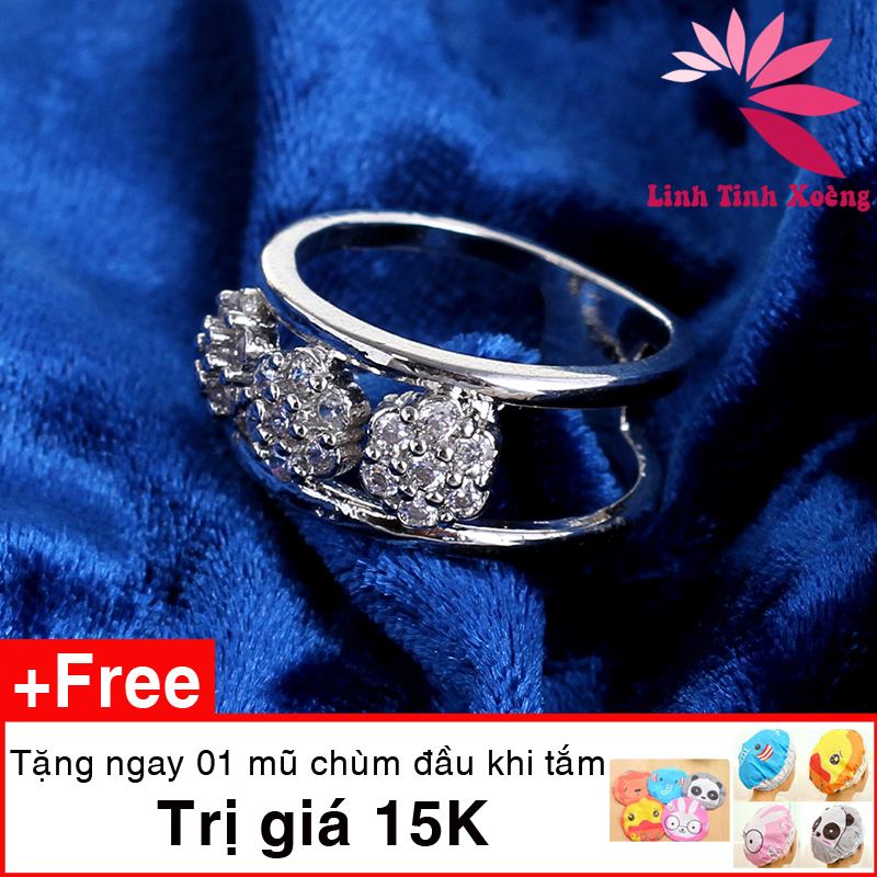 Nhẫn mạ bạc cao cấp friday love mk359