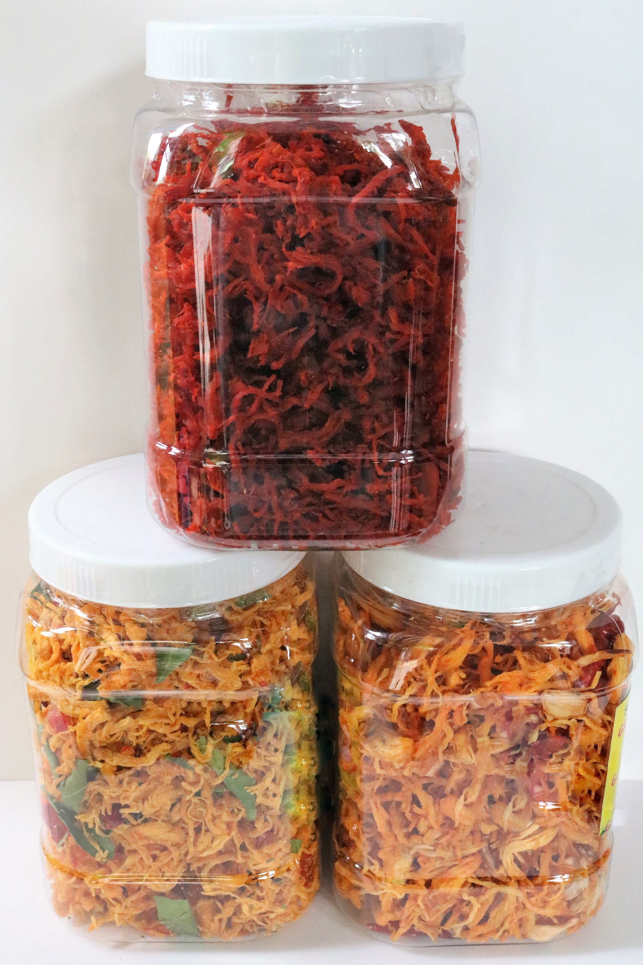 CB3: KHÔ GÀ Lá Chanh 1kg + KHÔ GÀ Bơ Tỏi 1kg + KHÔ BÒ Xé Sợi (khô heo vị bò) 1kg