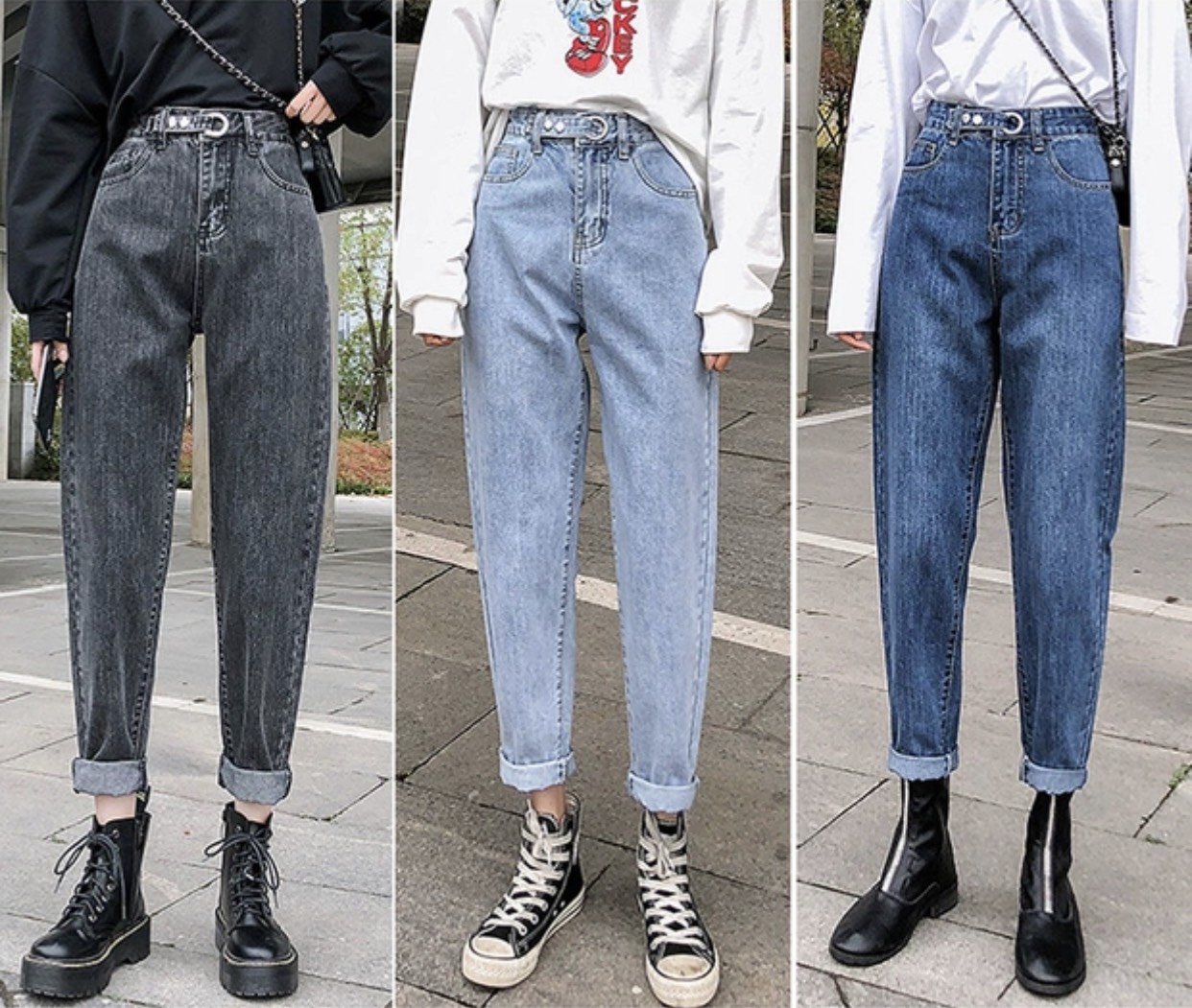 [HCM]Quần jean nữ big size phom baggy phong cách Hàn Quốc hot trend dành cho người béo 3369 chất vải dày dặn thiết kế ôm gọn đôi chân che đi khuyết điểm đôi chân to của nàng béo