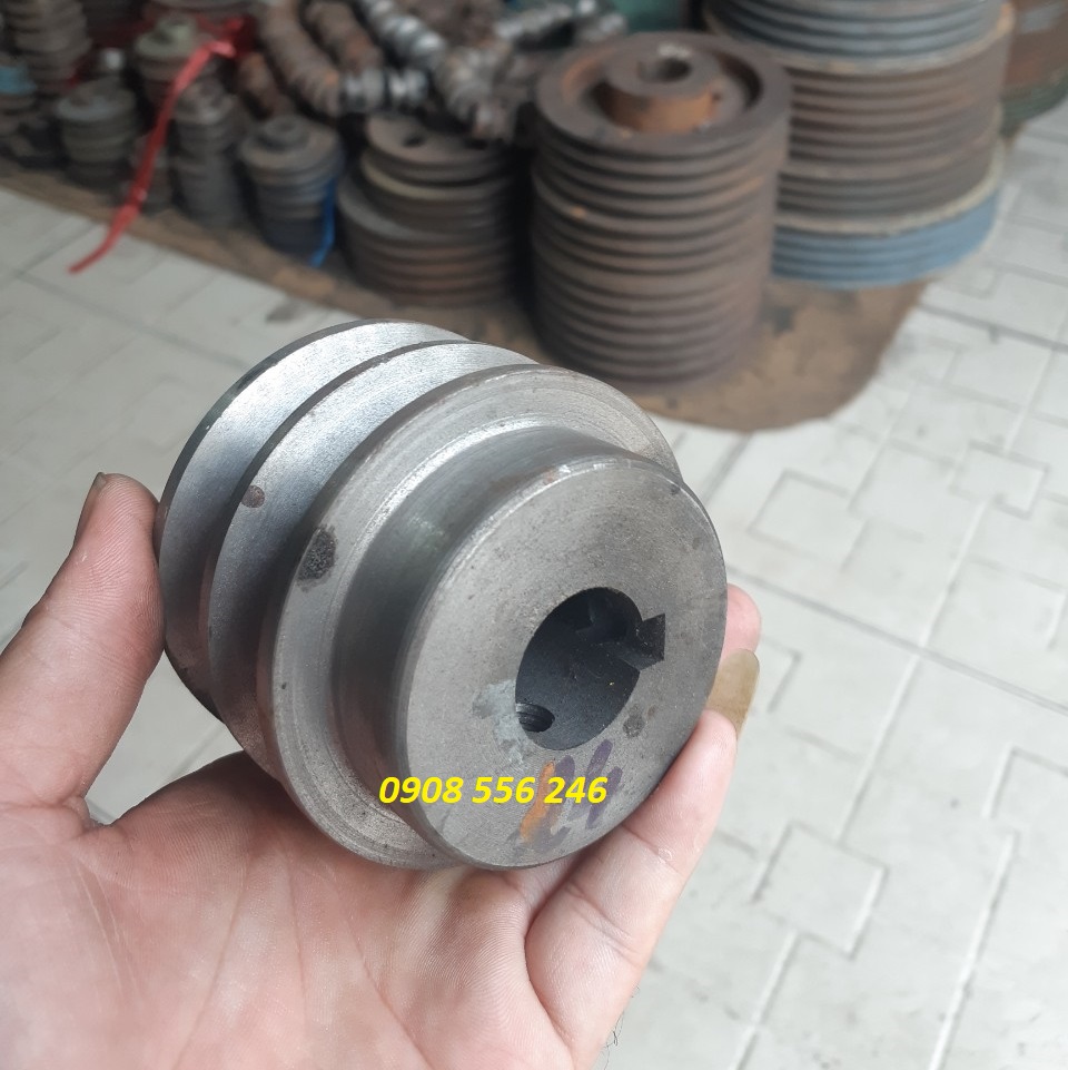 Puly 7 phân 2 rãnh B loại đặc cốt 24