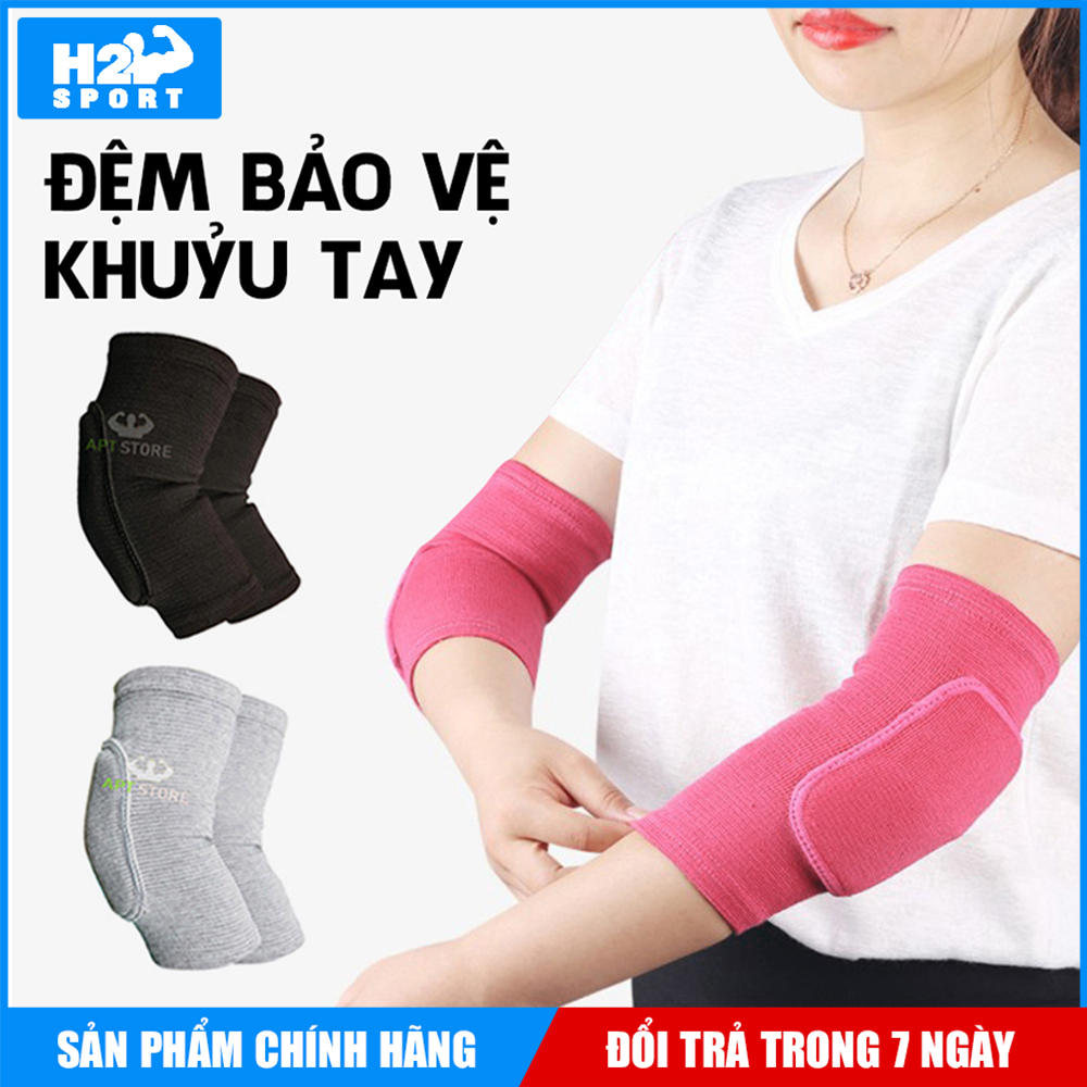 Miếng đệm bảo vệ khuỷu tay hỗ trợ tập Yoga, Gym - Đai xỏ khuỷu tay bảo vệ cho nữ