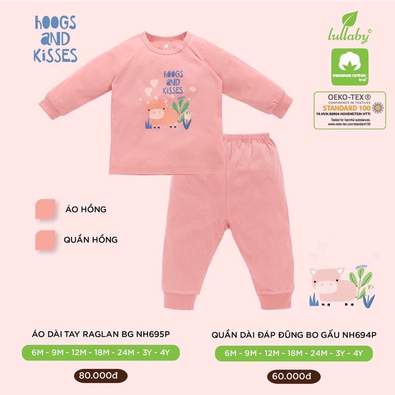 Bộ thu đông dài tay Bé trai/Gái [Lullaby Sale]