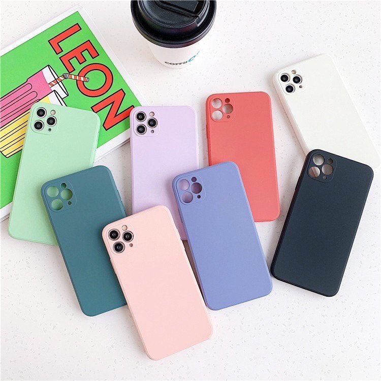 Ốp iphone cạnh vuông ip12 đủ màu đủ dòng ip6/6s đến 12promax