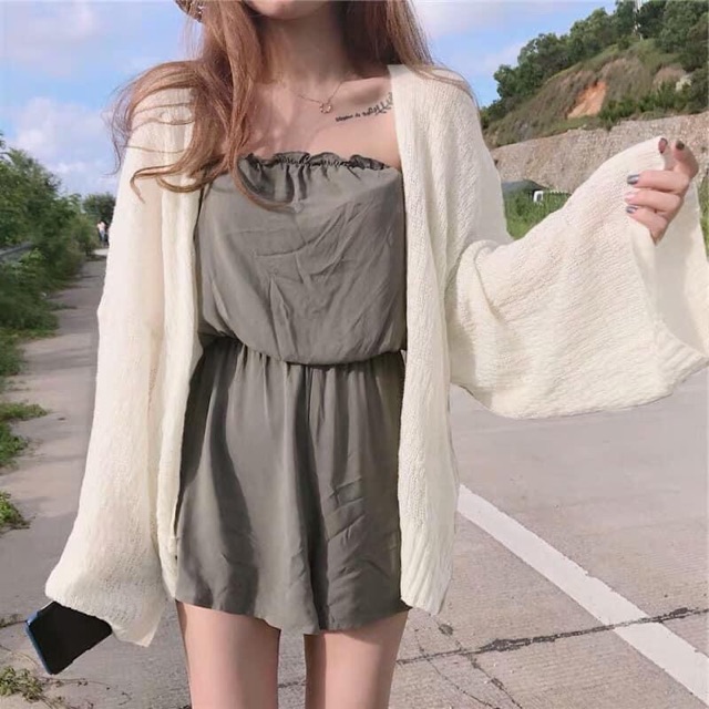 Áo khoác len mỏng Cardigan dệt kim Chất Đẹp Áo Cardigan Siêu Hot HÀNG QUẢNG CHÂU K4E6