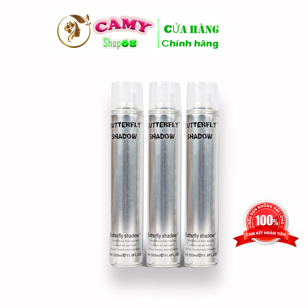 Gôm Bạc Xịt Tóc Butterfly Shadow 320ml Camy shop68