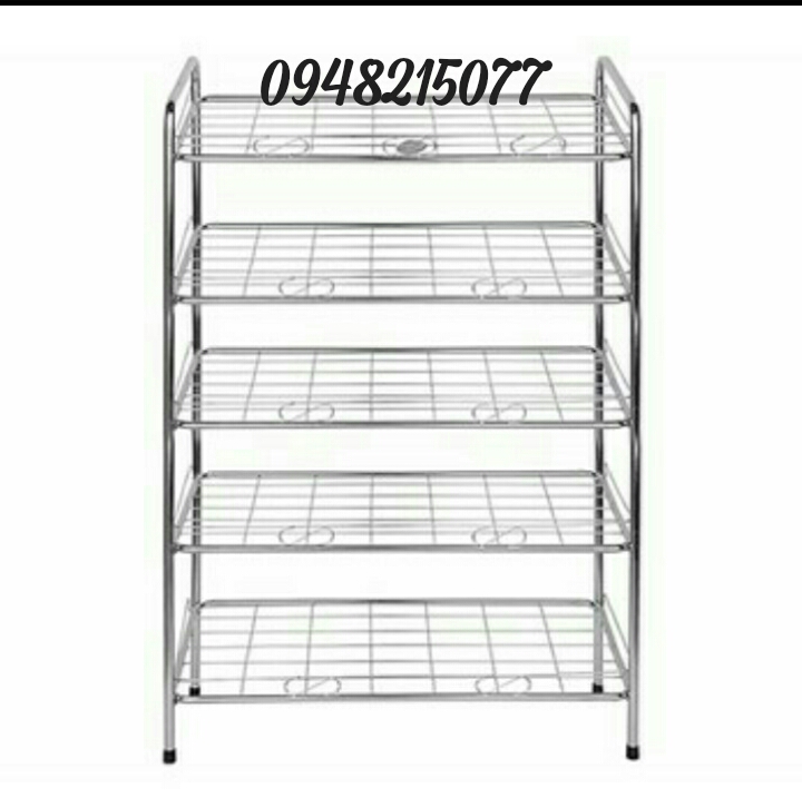 [HCM]kệ dép inox 5 tầng kt 60x25x100