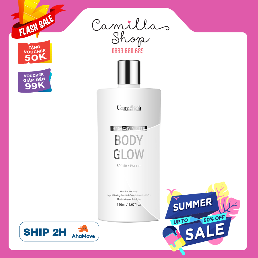 Serum dưỡng trắng sáng da toàn thân COSMEHEAL Healthy White Body Glow