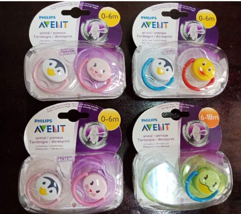 Hộp 2 cái ty ngậm avent cho bé 0_6 m