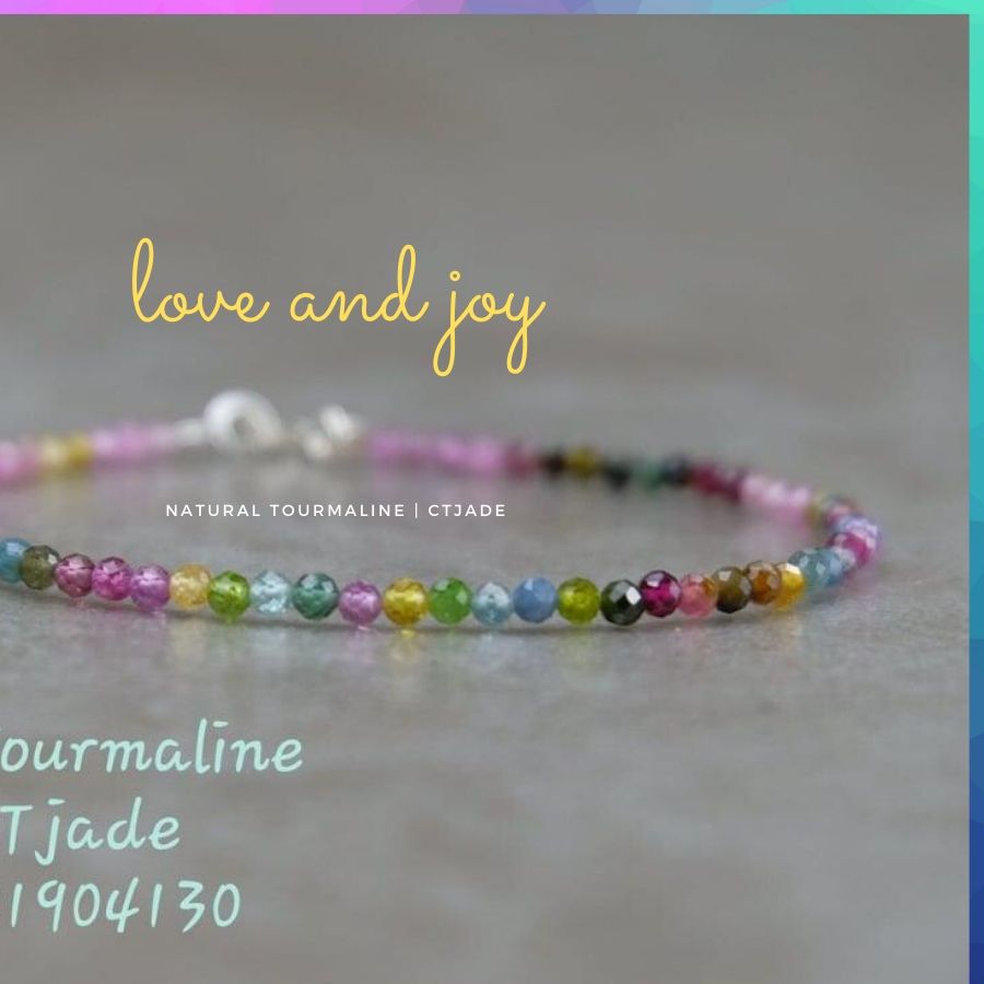 Vòng tay đá tourmaline ctjade - 1904130