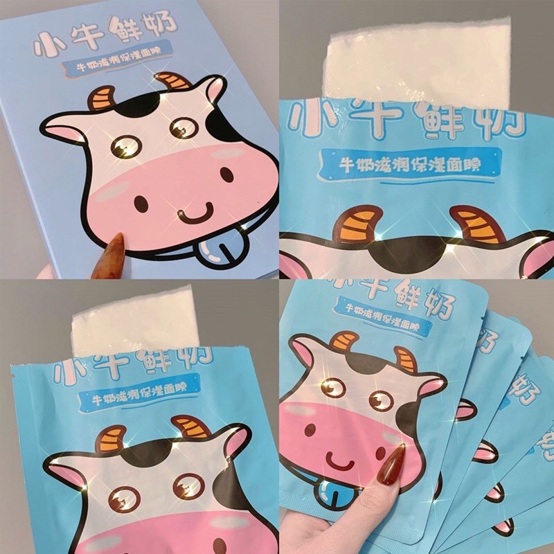 Mặt nạ sữa bò dưỡng ẩm và phục hồi da gisse calf milk facial mask