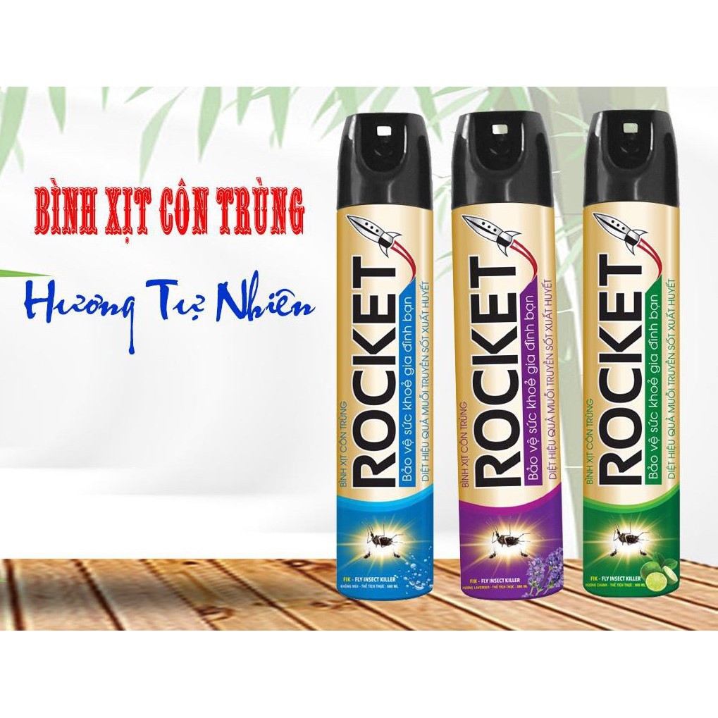 Bình Xịt Muỗi Rocket Hương Chanh an toàn khi sử dụng không gây độc hại cho sức khỏe