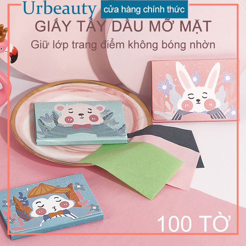 【Urbeauty Mall】Gói giấy thấm dầu gói 100 miếng(Mẫu Ngẫu Nhiên)