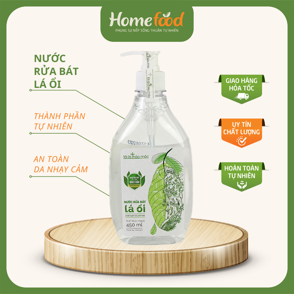 Nước rửa bát tôi là thảo mộc 450ml/ Nước rửa chén tự nhiên 450ml